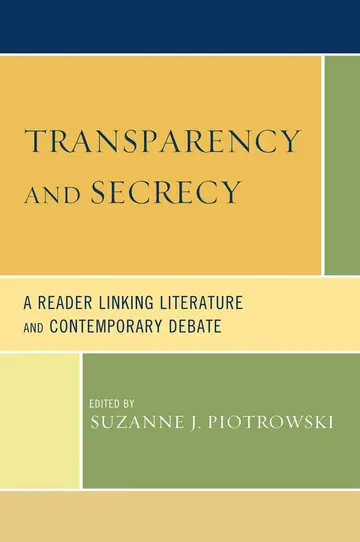 Cover of Transparency and Secrecy