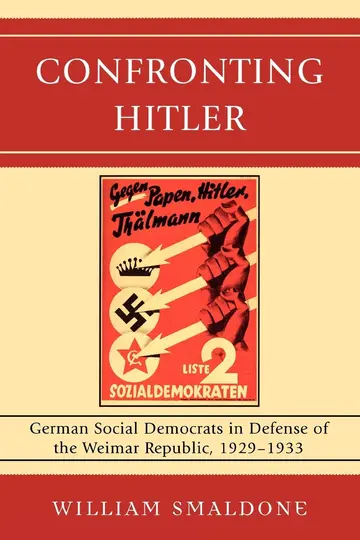 Cover of Confronting Hitler