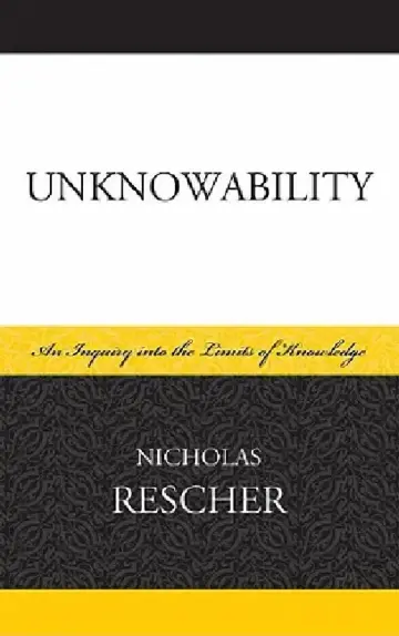 Cover of Unknowability