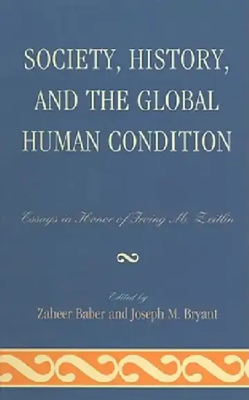 Cover of Society, History, and the Global Human Condition