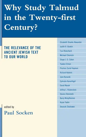 Cover of Why Study Talmud in the Twenty-first Century?