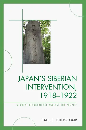 Cover of Japan's Siberian Intervention, 1918-1922