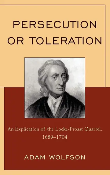 Cover of Persecution or Toleration