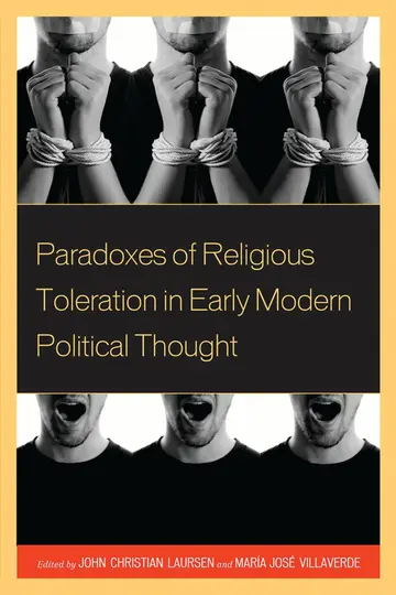 Cover of Paradoxes of Religious Toleration in Early Modern Political Thought