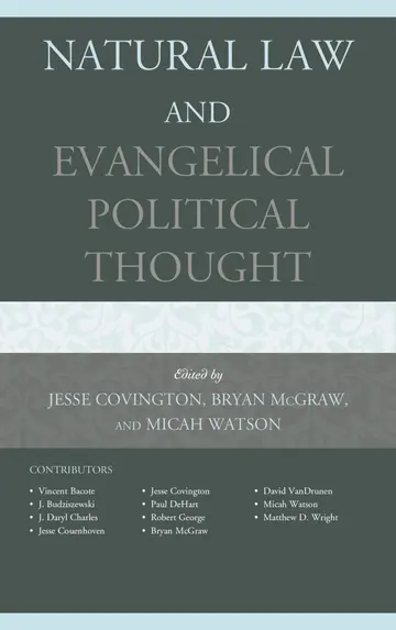 Cover of Natural Law and Evangelical Political Thought