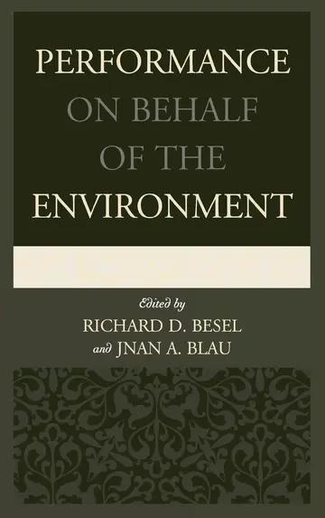 Cover of Performance on Behalf of the Environment