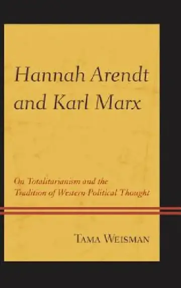 Cover of Hannah Arendt and Karl Marx