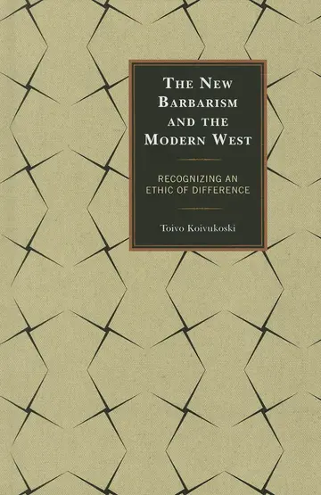 Cover of The New Barbarism and the Modern West