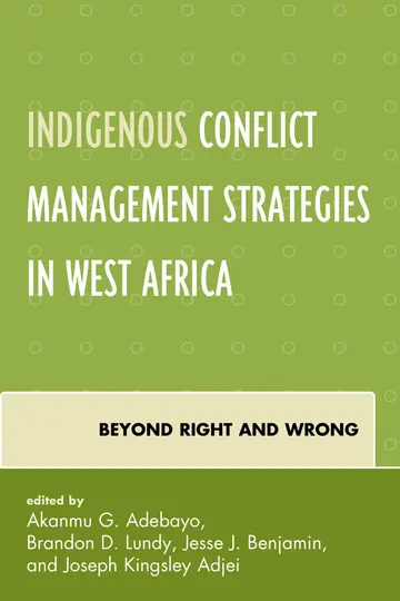 Cover of Indigenous Conflict Management Strategies in West Africa