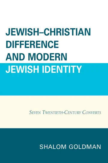 Cover of Jewish-Christian Difference and Modern Jewish Identity