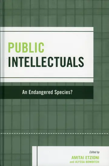 Cover of Public Intellectuals
