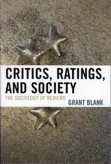 Cover of Critics, Ratings, and Society