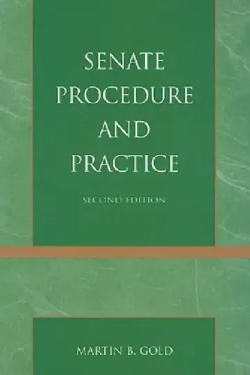 Cover of Senate Procedure and Practice