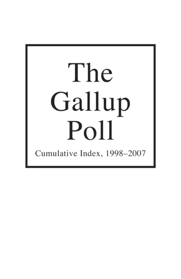Cover of The Gallup Poll Cumulative Index
