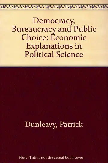 Cover of Democracy, Bureaucracy and Public Choice