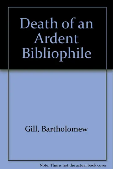 Cover of Death of an Ardent Bibliophile