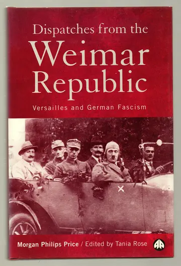 Cover of Dispatches from the Weimar Republic