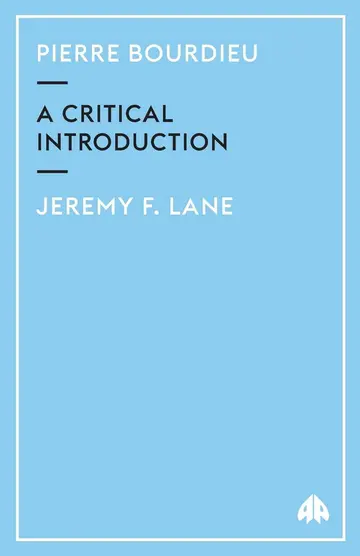 Cover of Pierre Bourdieu