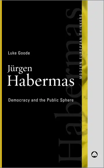 Cover of Jurgen Habermas