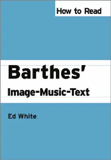 Cover of How to Read Barthes' Image-Music-Text