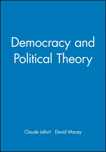 Cover of Democracy and Political Theory