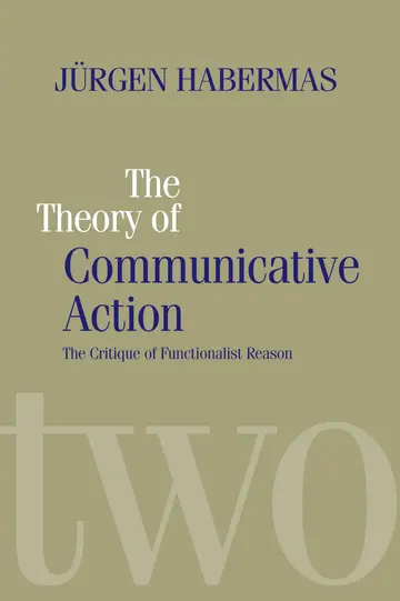 Cover of The Theory of Communicative Action