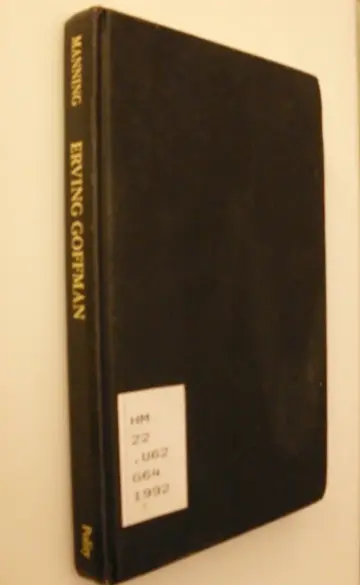 Cover of Erving Goffman and Modern Sociology