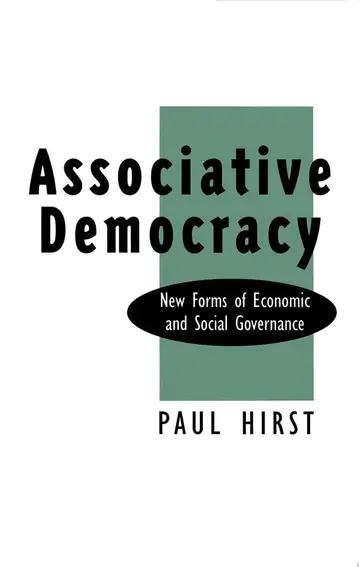 Cover of Associative Democracy