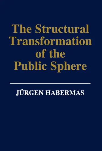 Cover of Structural Transformation of the Public Sphere