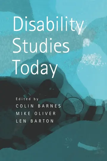 Cover of Disability Studies Today