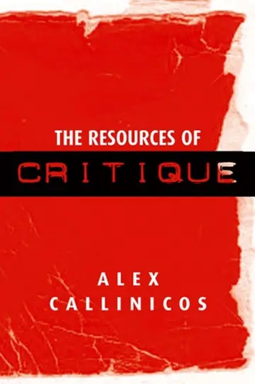 Cover of The Resources of Critique