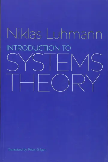 Cover of Introduction to Systems Theory