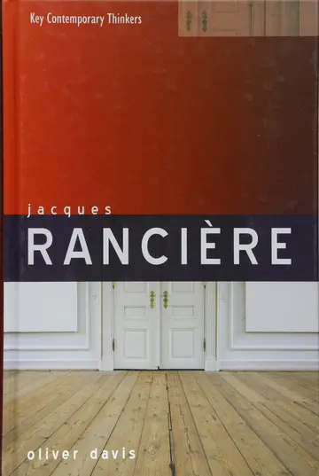 Cover of Jacques Rancire