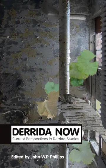 Cover of Derrida Now