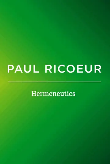 Cover of Hermeneutics