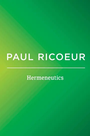 Cover of Hermeneutics