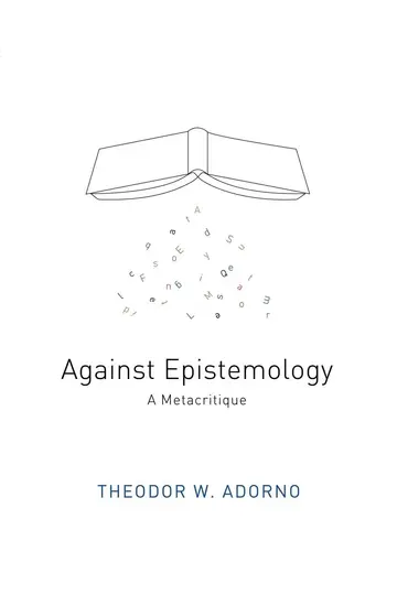 Cover of Against Epistemology