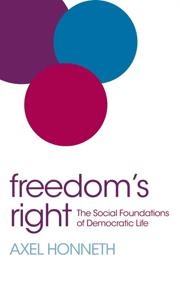 Cover of Freedom's Right - The Social Foundations of Democratic Life