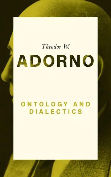Cover of Ontology and Dialectics