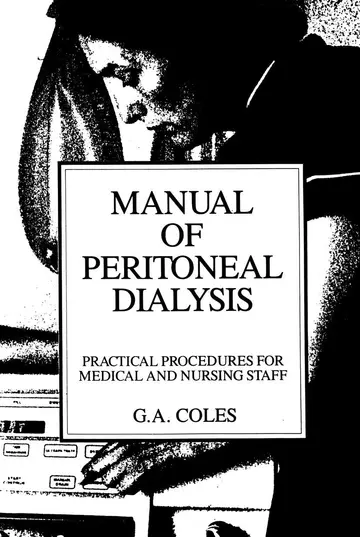 Cover of A Manual of Peritoneal Dialysis