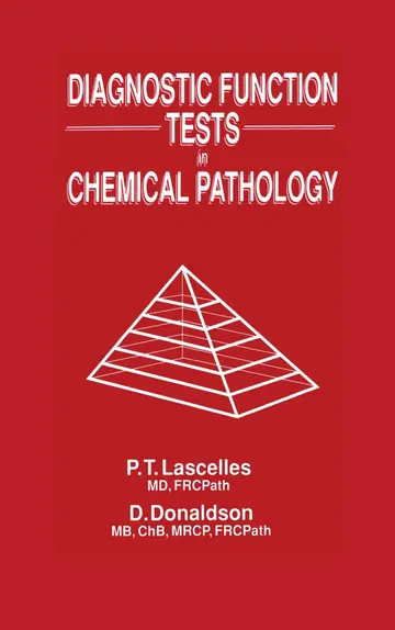 Cover of Diagnostic Function Tests in Chemical Pathology