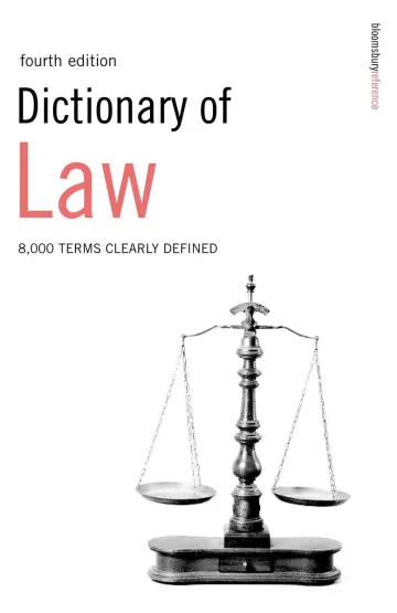 Cover of Dictionary of Law