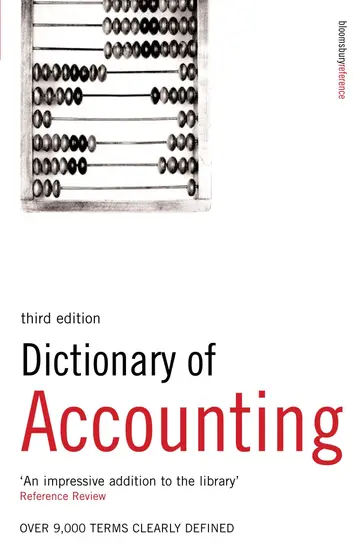 Cover of Dictionary of Accounting