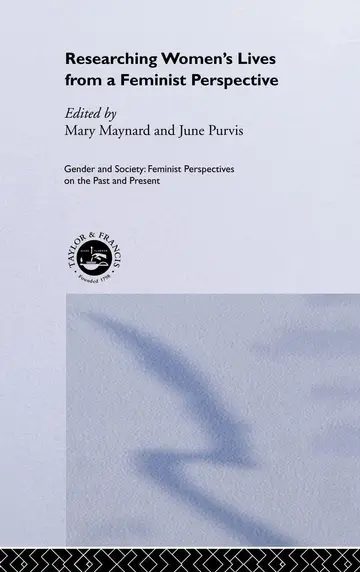 Cover of Researching Women's Lives from a Feminist Perspective