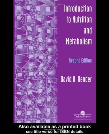 Cover of Introduction to Nutrition and Metabolism, Fourth Edition