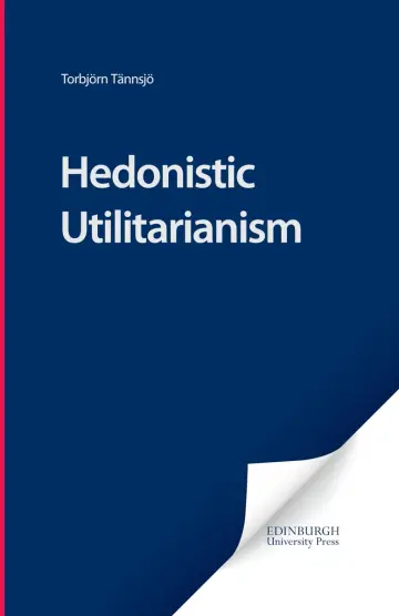 Cover of Hedonistic Utilitarianism