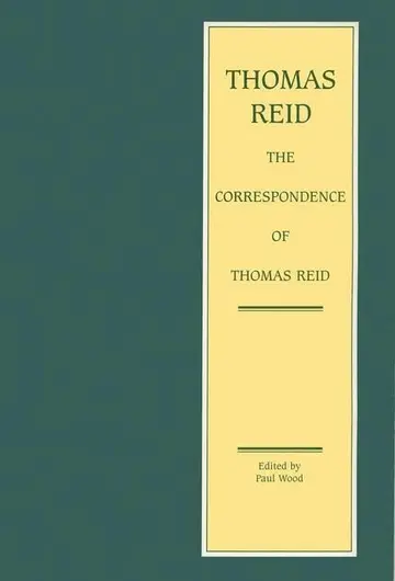 Cover of The Correspondence of Thomas Reid