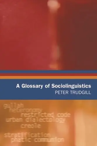 Cover of A Glossary of Sociolinguistics