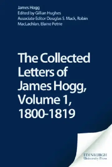 Cover of The Collected Letters of James Hogg, Volume 1, 1800-1819