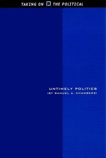 Cover of Untimely Politics